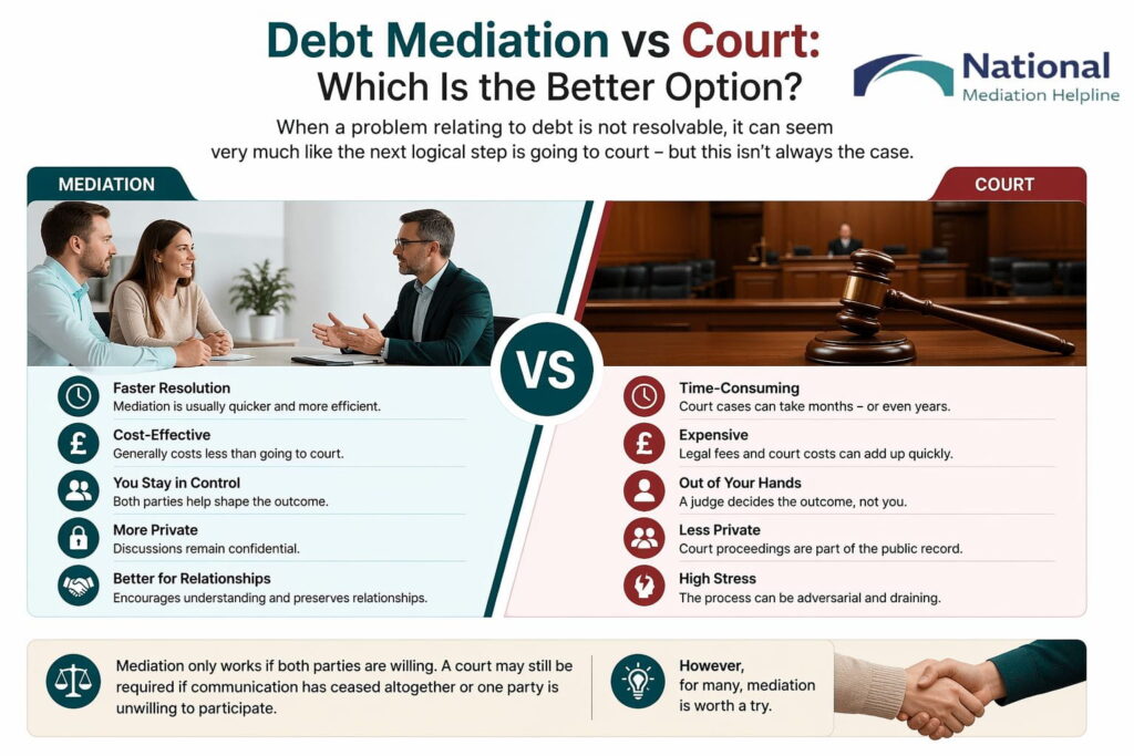 Debt Mediation vs Court: Which Is the Better Option Salford