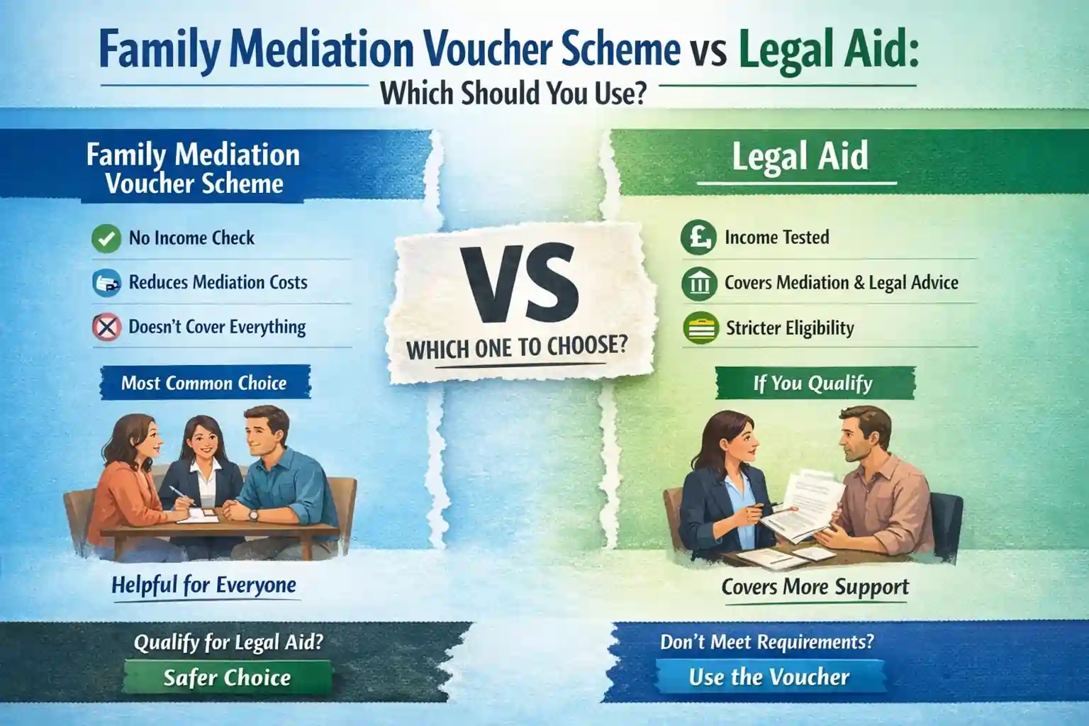 Family Mediation Voucher Scheme vs Legal Aid: Which Should You Use Salford?