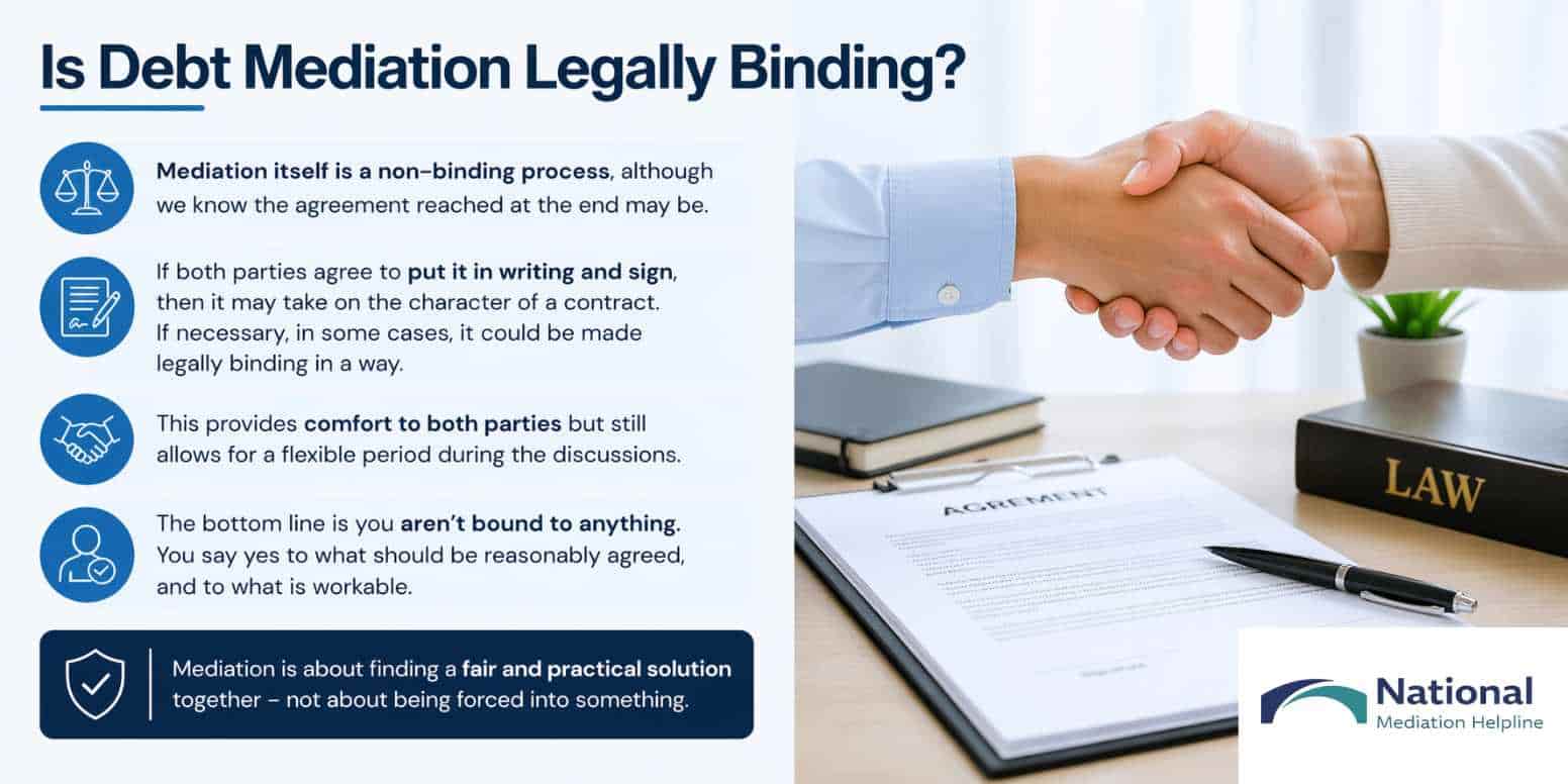 Is Debt Mediation Legally Binding Salford