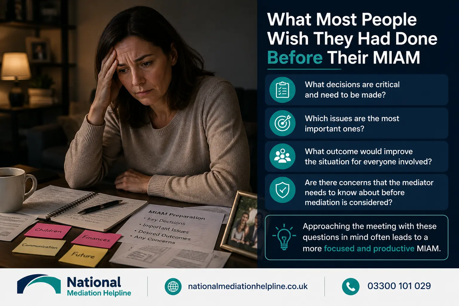 How to prepare for a miam in Salford What most people miss what should they have done before miam